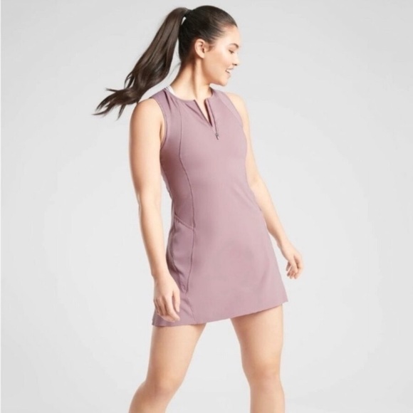 Athleta Dresses & Skirts - Athleta Matchpoint Dress 486471 w Sz S Women’s Sleeveless Mauve Dress